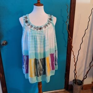 Summer sleeveless boho top